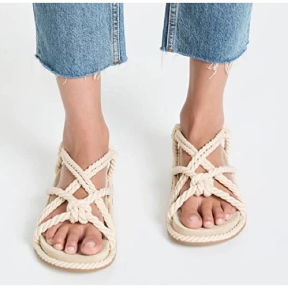 Ulla Johnson Suri Twisted Rope Sandals Size 35‎ - Picture 1 of 7